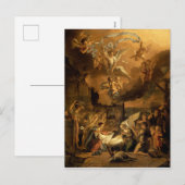 Versterking van de kerstdagen van de Shepherds Fin Feestdagenkaart (Voorkant / Achterkant)