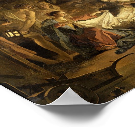 Versterking van de kerstdagen van de Shepherds Fin Poster (Hoek)