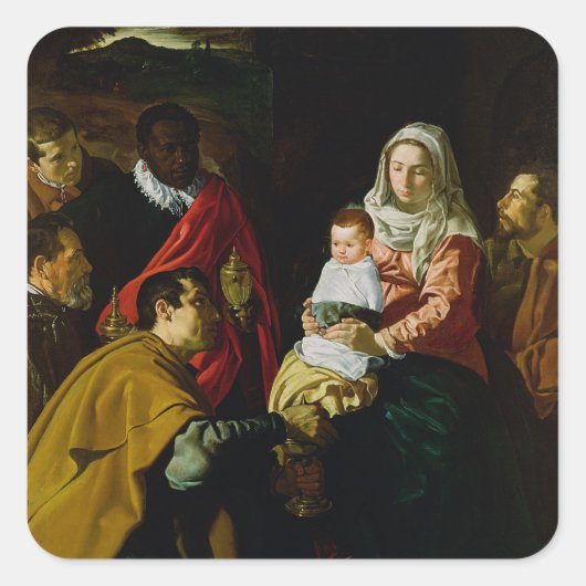 Versterking van de Koningen, 1619 Vierkante Sticker (Voorkant)