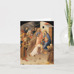 Versterking van de Magi door Fra Angelico 1423 Feestdagen Kaart