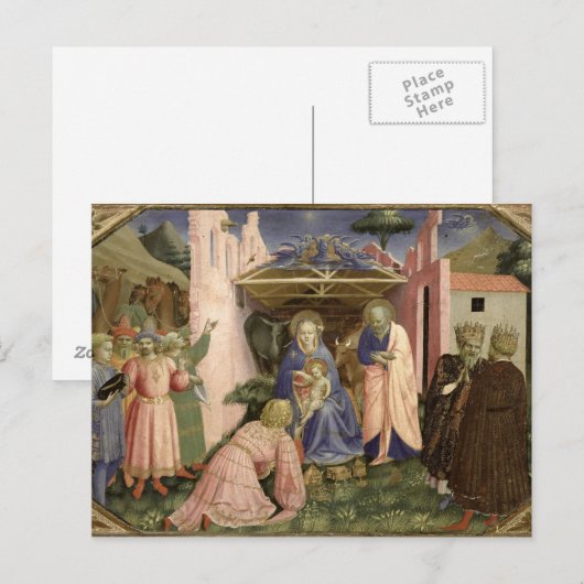 Versterking van de Magi van de predella Briefkaart (Voorkant / Achterkant)