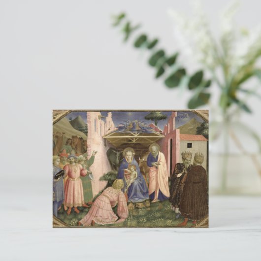 Versterking van de Magi van de predella Briefkaart (Staand voorkant)