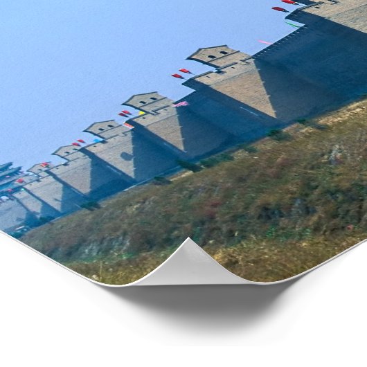 Versterking van de oude stad Pingyao - China Poster (Hoek)