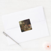 Versterking van de schaaphersen, 1510 vierkante sticker (Envelop)