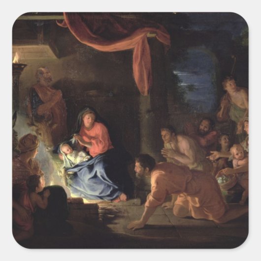 Versterking van de schaaphersen, 1689 vierkante sticker (Voorkant)