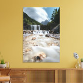 Versterking van de vallei van Krnica in Slovenië Canvas Afdruk (Insitu (Woonkamer))