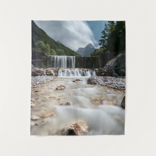 Versterking van de vallei van Krnica in Slovenië Wandkleed (Voorkant)