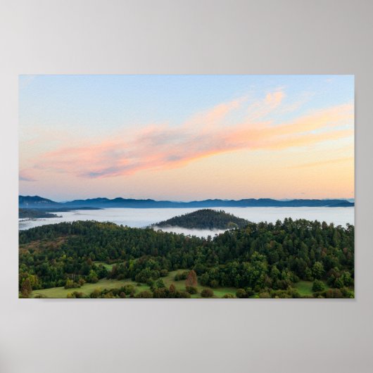 Versterking van de zonsopgang van Šilentabor in Sl Poster (Voorkant)