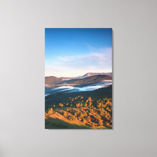 Versterking van het herfstterrein van Šilentabor, Canvas Afdruk (Voorkant)