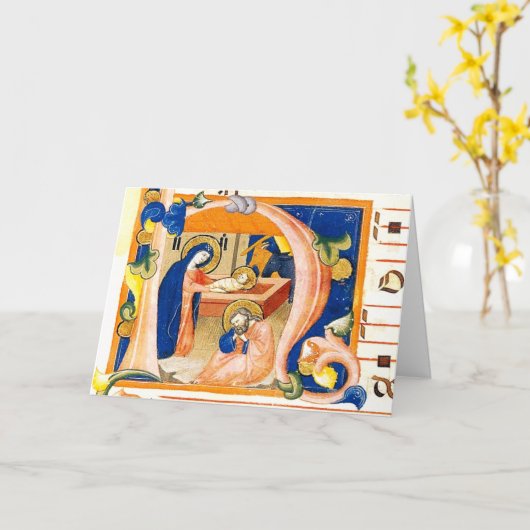 Versterking van het kind Christus Kaart (Gele Bloem)