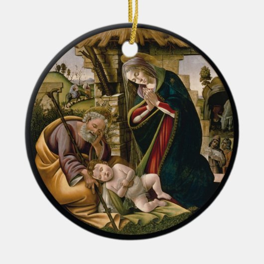 Versterking van het kind Christus Keramisch Ornament (Voorkant)