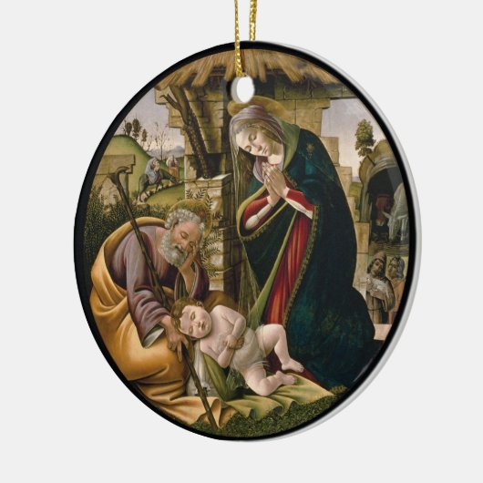 Versterking van het kind Christus Keramisch Ornament (Links)