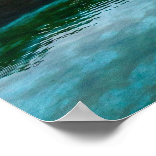 Versterking van Zelenci, Slovenië in het najaar Poster (Hoek)