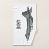 Versterking vliegtuig cartoon bad handdoek (Handdoek)