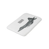 Versterking vliegtuig cartoon badmat (Gekanteld)