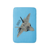 Versterking vliegtuig cartoon badmat (Voorkant Verticaal)