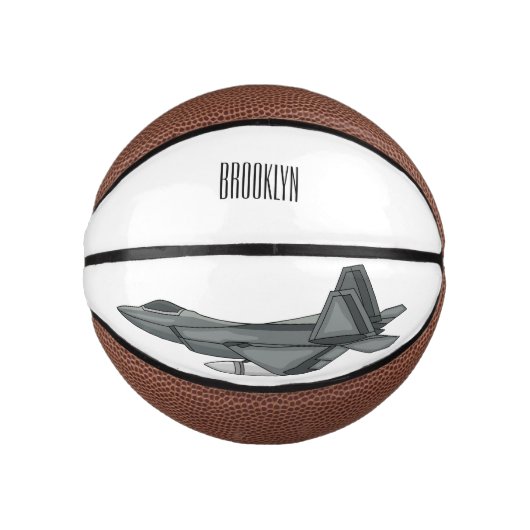 Versterking vliegtuig cartoon basketbal (Voorkant)