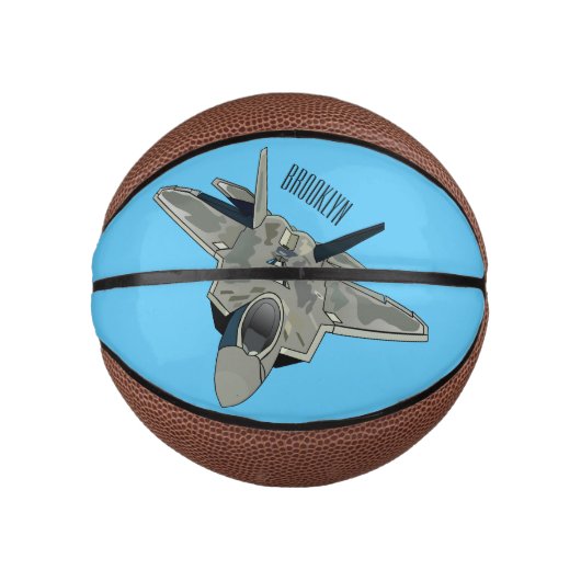 Versterking vliegtuig cartoon basketbal (Voorkant)