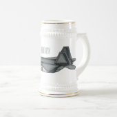 Versterking vliegtuig cartoon bierpul (Voorkant rechts)