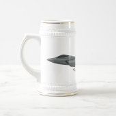 Versterking vliegtuig cartoon bierpul (Links)