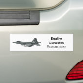 Versterking vliegtuig cartoon bumpersticker (Op auto)