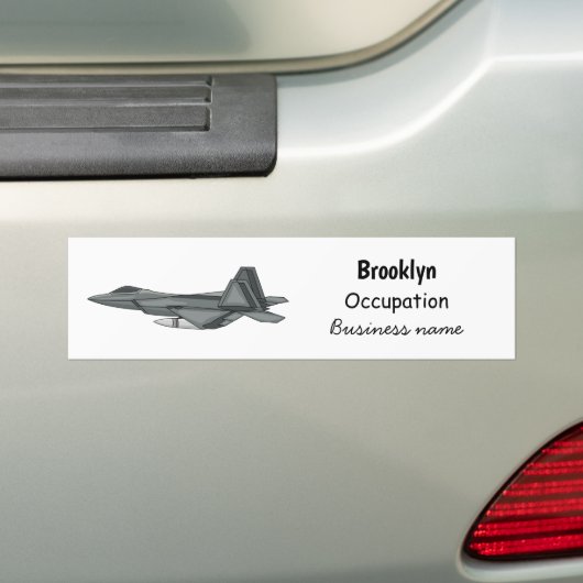 Versterking vliegtuig cartoon bumpersticker (Op auto)
