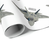 Versterking vliegtuig cartoon cadeaupapier (Rol Hoek)