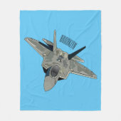Versterking vliegtuig cartoon fleece deken (Voorkant)