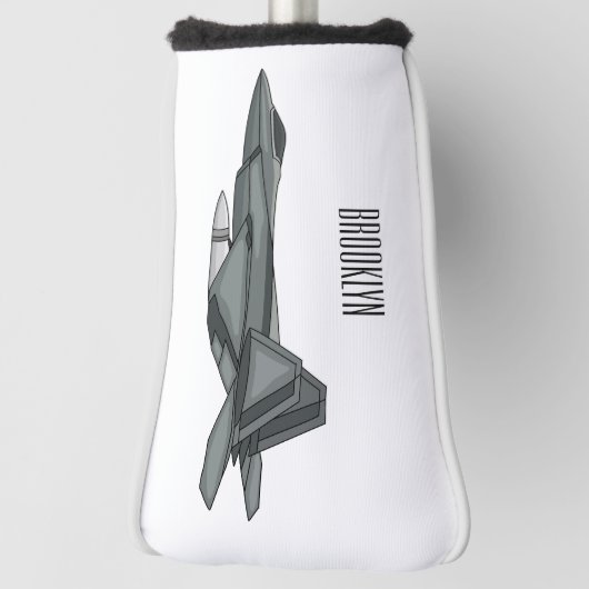 Versterking vliegtuig cartoon golfheadcover (Draai 90)