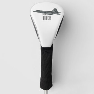 Versterking vliegtuig cartoon golfheadcover