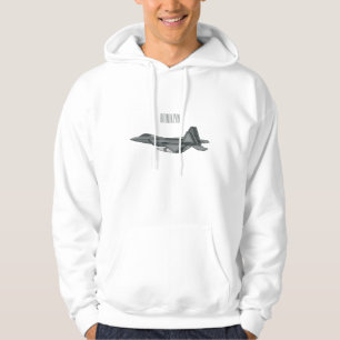 Versterking vliegtuig cartoon hoodie