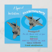 Versterking vliegtuig cartoon kaart (Voorkant / Achterkant)