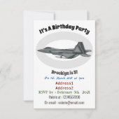 Versterking vliegtuig cartoon kaart (Voorkant)