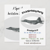 Versterking vliegtuig cartoon kaart (Voorkant / Achterkant)