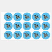 Versterking vliegtuig cartoon labels (Vel)
