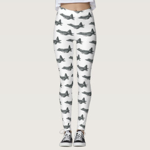 Versterking vliegtuig cartoon leggings