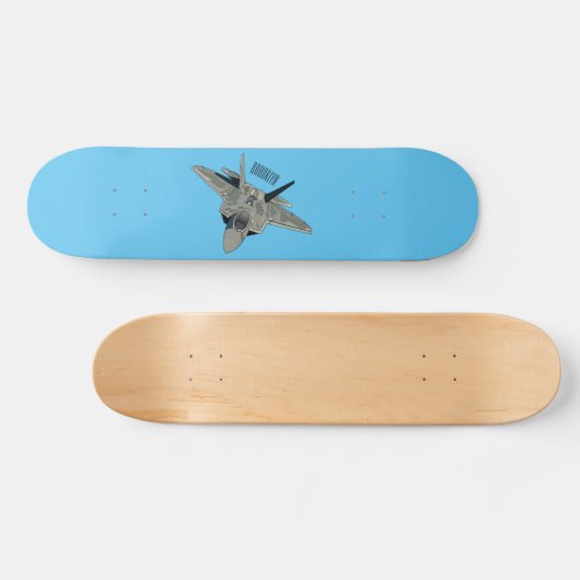 Versterking vliegtuig cartoon persoonlijk skateboard (Horizontaal)