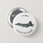 Versterking vliegtuig cartoon ronde button 5,7 cm (Voorkant /achterkant)