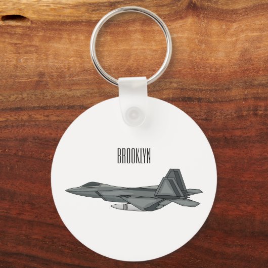 Versterking vliegtuig cartoon sleutelhanger (Voorkant)