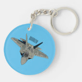 Versterking vliegtuig cartoon sleutelhanger (Achterkant)