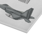 Versterking vliegtuig cartoon snijplank (Hoek)