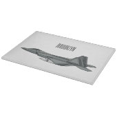 Versterking vliegtuig cartoon snijplank (Hoek)