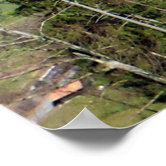 Versterking Zwitserse dal in Lungern Poster (Hoek)