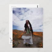 Versterkt Briefkaart van zigeunerspoor (Voorkant / Achterkant)