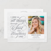 Versterkt Briefkaart voor het aankondigen van Afst (Voorkant / Achterkant)