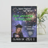 Versterkt de limietuitnodiging voor Afstuderen Kaart (Staand voorkant)