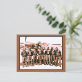 (versterkt) De Tuskegee Airmen Briefkaart (Staand voorkant)