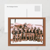 (versterkt) De Tuskegee Airmen Briefkaart (Voorkant / Achterkant)