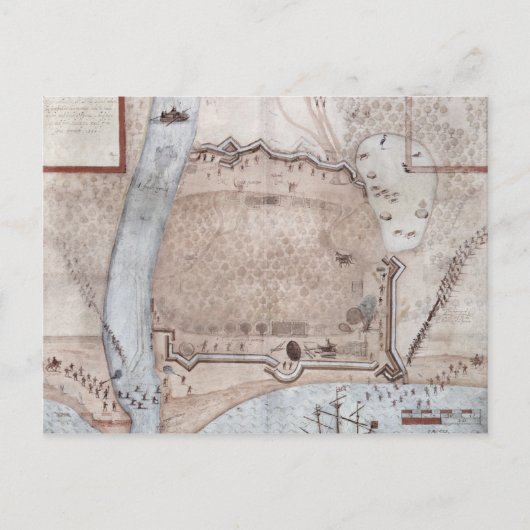 Versterkt kampement, Puerto Rico Briefkaart (Voorkant)