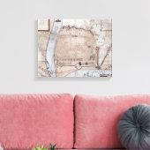 Versterkt kampement, Puerto Rico Canvas Afdruk (Insitu (Woonkamer))